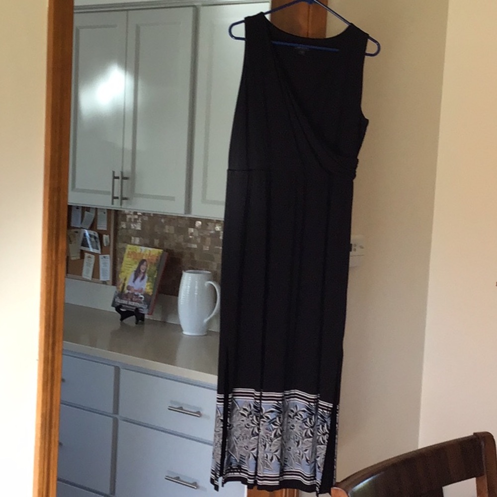 J.Jill black maxi dress, size M.